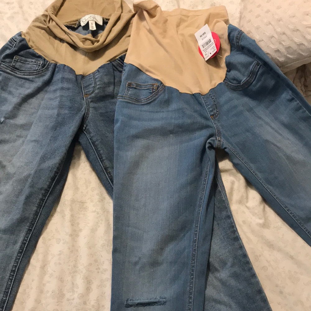 Maternity jeans. And belly cover cover